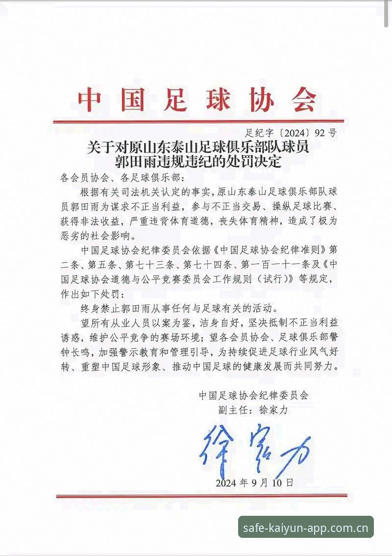kaiyun竞猜软件第三方风险 中国足协第三批禁足名单最新动态:65人受罚,行业整顿进入深水区